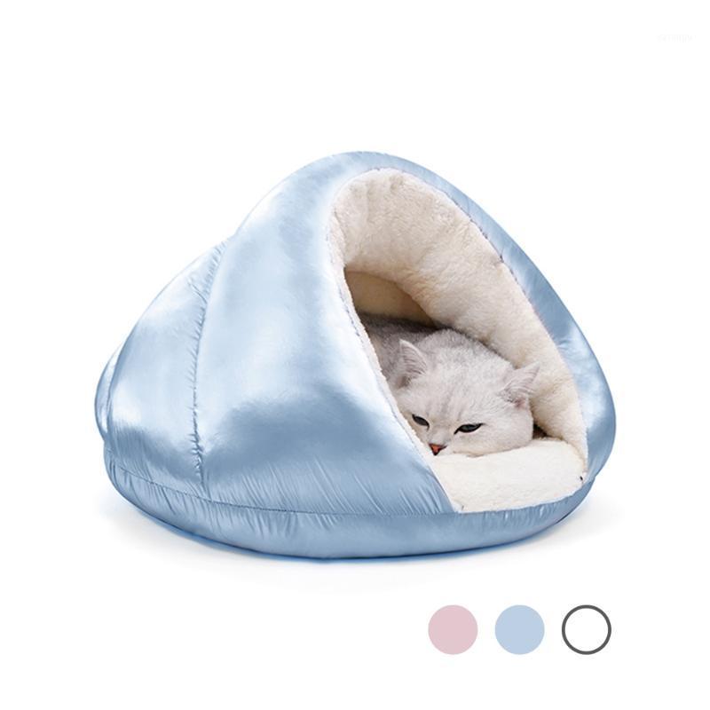 

Croissant Cat Bed Warm House For Cats Puppy Soft Nest Kitten Caves Small Dogs Lazy Cushion Cottages Winter Pet Sleeping Supplies1