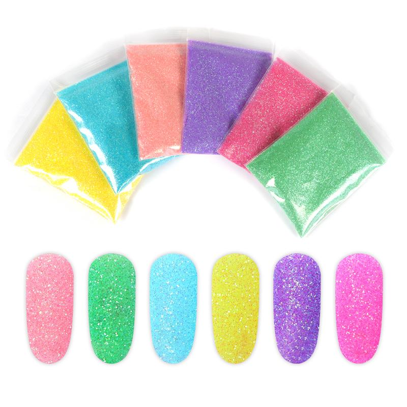 

9pcs Mermaid Nail Glitter Powder For Manicure Sugar Candy Color Gradient Pigment Dust Nail Accessories UV Gel Polish Design