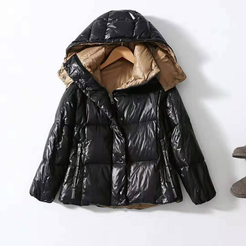 

Winter Brand 2019 Monclair Women Coat Ultra Light Green Black Down Puffer Jacket Hooded Girl Lady RUXN