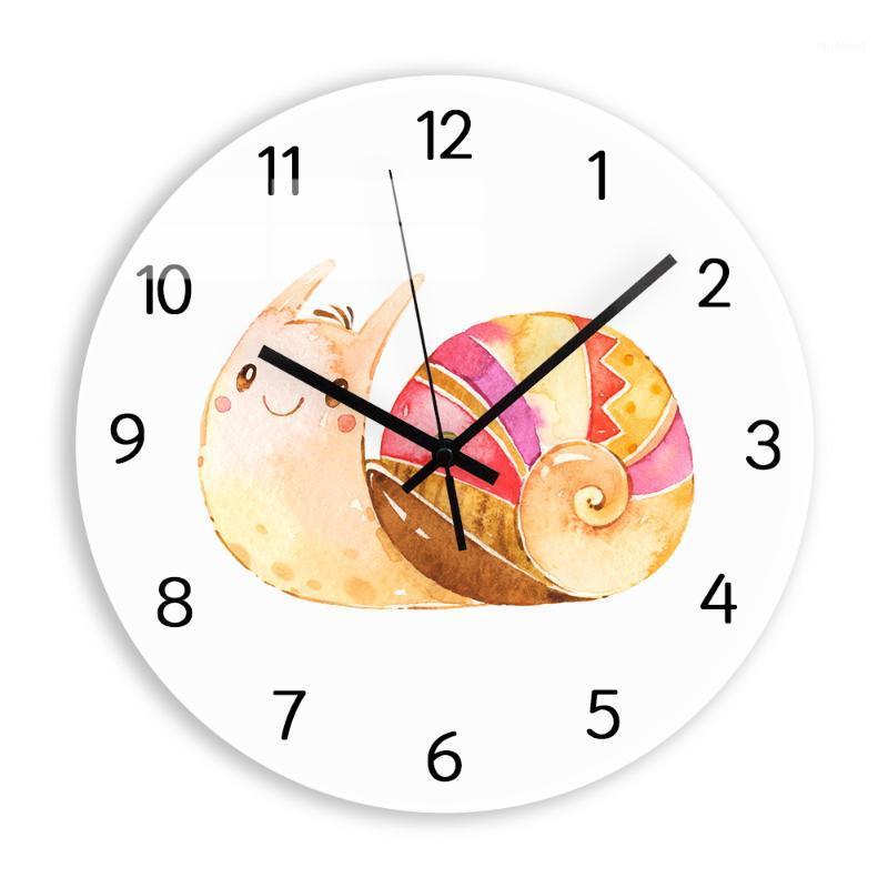 

Cartoon Snail-shape Digital Wall Clock for Kids Living Room Acrylic Decorative Wall Clocks Modern Design +Silent Quartz Movement1