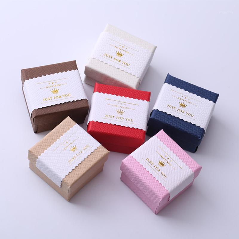 

Retro Just For You Paper Jewelry Box Valentine's Day Proposal Ring Boxes Wedding Favor Gift Packaging Box Earring Display Cases1