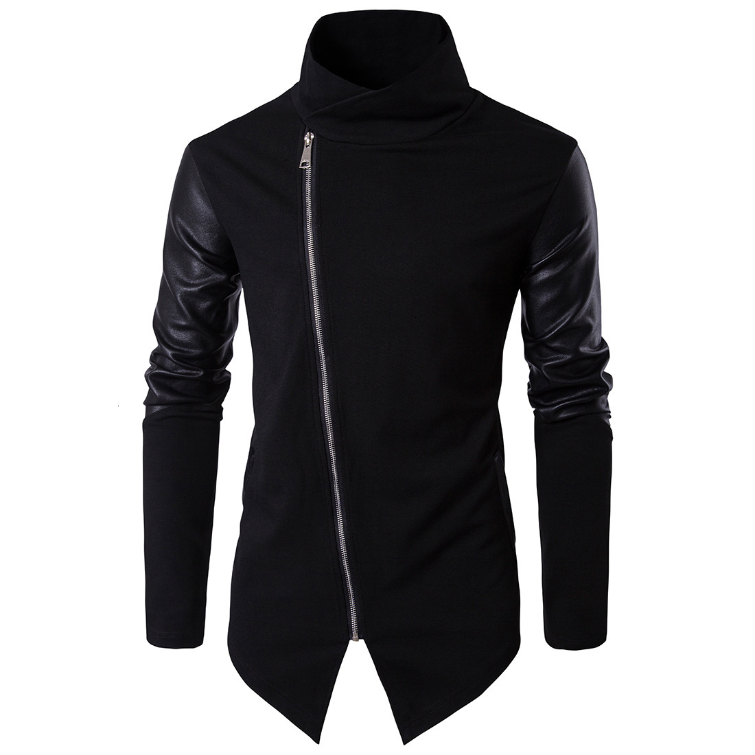 

2021 Men Sweaters New Stand Collar Man Sweater Clothes Szv0, Black