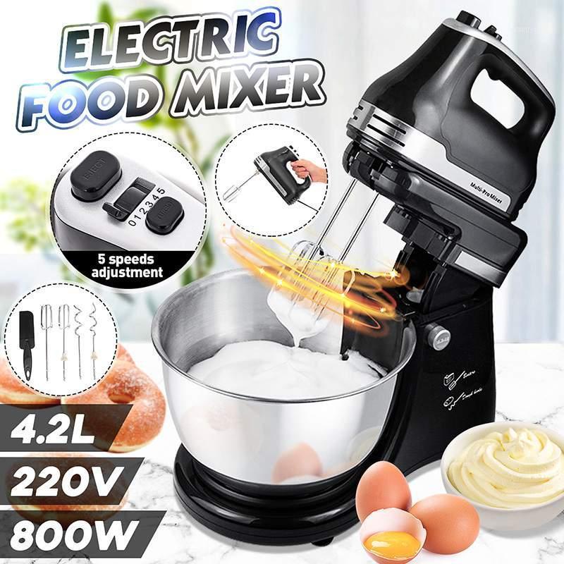 

4.2L Electric Mixer Table Stand Cake Dough Mixer Handheld Egg Beater Blender Baking Whipping Cream Machine 800W 5 Speed1