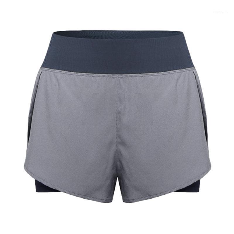 

Women 2 in 1 Running Shorts with Liner High Waist Yoga Shorts Active Workout Sports with Pocket Nylon fabric1, Black