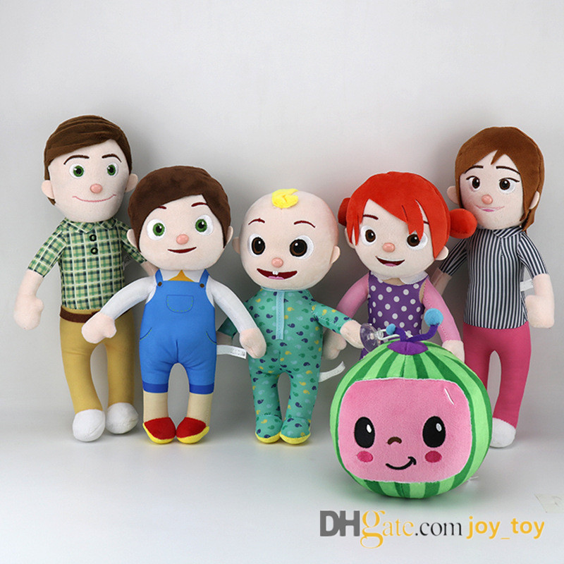 

Mix Type Cocomelon Family Plush Toys Stuffed Doll Figure 6 Characters Coromelon Jj Babies Dad Mon Sister Gifts