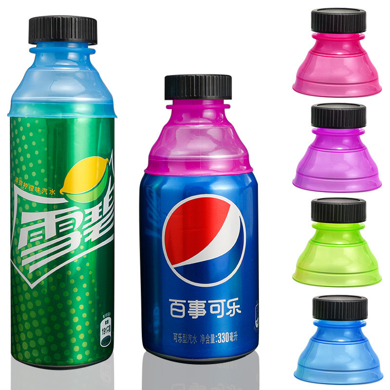 

Replacement Soda Can Covers multicolor PP Beer Cans Leakproof Cap Can Spout Cap With Screw Cap MY-inf0669