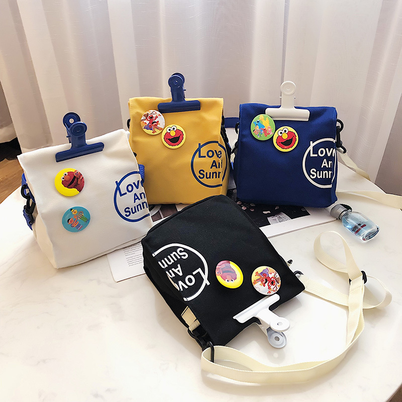 

2020 New Women Shoulder Canvas Sport Flap Cartoon Print Fashion Handbag Crossbody Cute Girl Phone Purses Messenger Bag Q1221