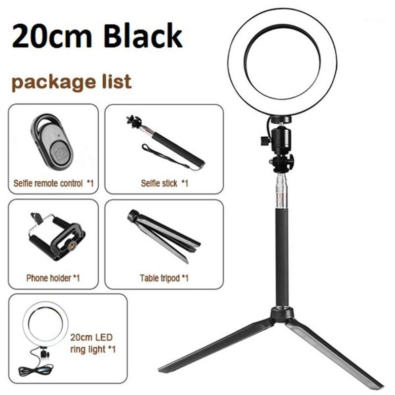 

Dimmable LED Selfie Ring Light Youtube Video Live 3500-5500k Photo Studio Light With Phone Holder USB Plug Tripod1