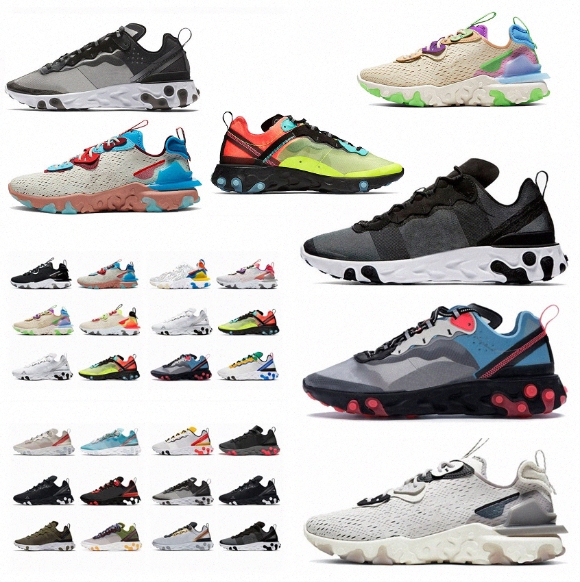 

2021 EPIC react vision element 55 87 undercover anthracite mens womens Running Shoes Black Iridescent Sneakers Trainers Sport 36-456SkH#, Need box