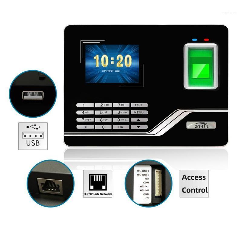 

Attendance System Fingerprint TCPIP USB Password Access Control Office Time Clock Employee Recorder Device Biometric Machine1