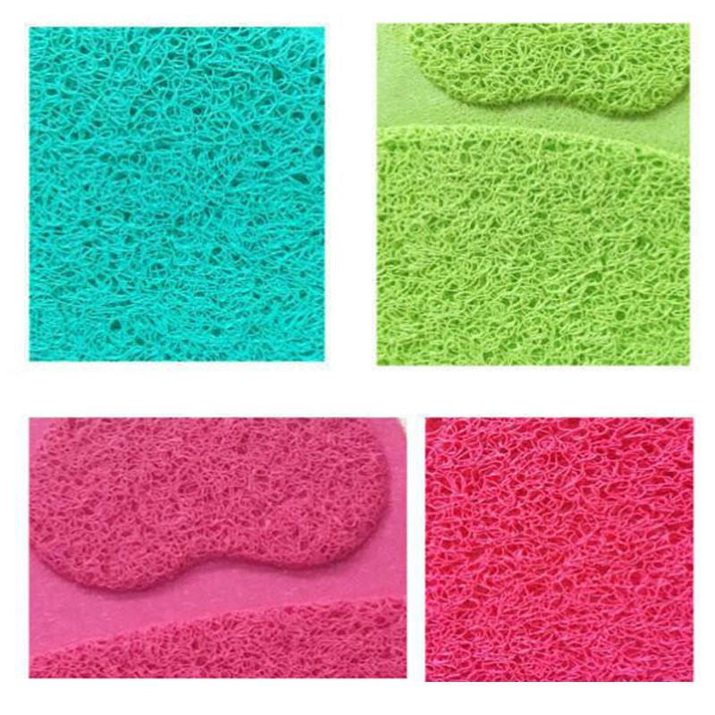 

Pet Dog Feed Pad -Shaped Anti-slip Water Bowl Placemat Cats Scratch Mat can CSV