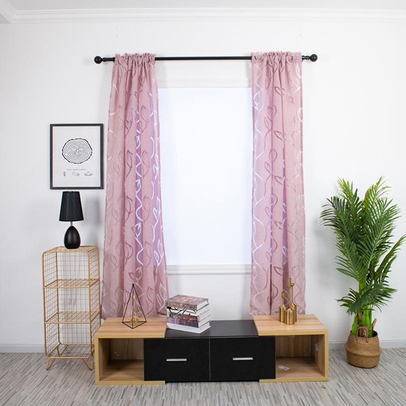 

Europe Style Light Curtains Wave Striped Design Window Tulle Print Window Curtain Multicolor Bedroom Polyester Curtain1, Green