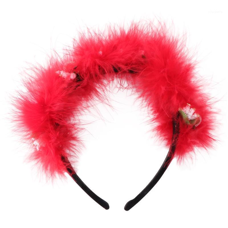 

1Pc Christmas Hair Hoop Flower Design Hair Band Cute Feather Accessories1