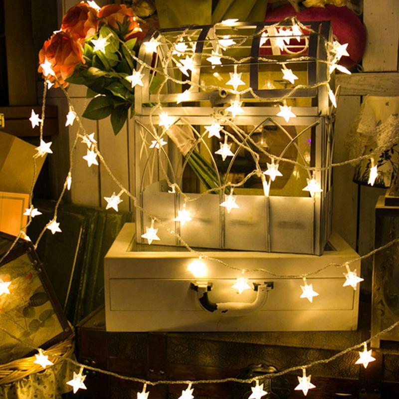 

Star Light String Waterproof Remote Control Battery Box Led Five-pointed Star Lantern Festival Indoor And Outdoor Decoration