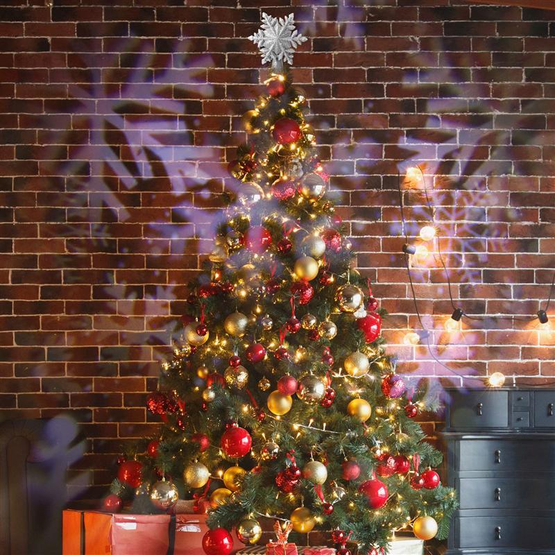 

Christmas Snowflake Projector Rotating Christmas Tree Topper Light