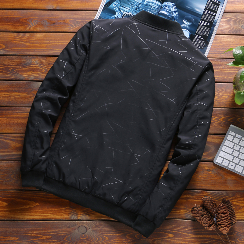 

2021 New Men Bomber Hip Hop Slim Fit Flowers Bomber's Man's Jacket Plus Size JZCG, Blue