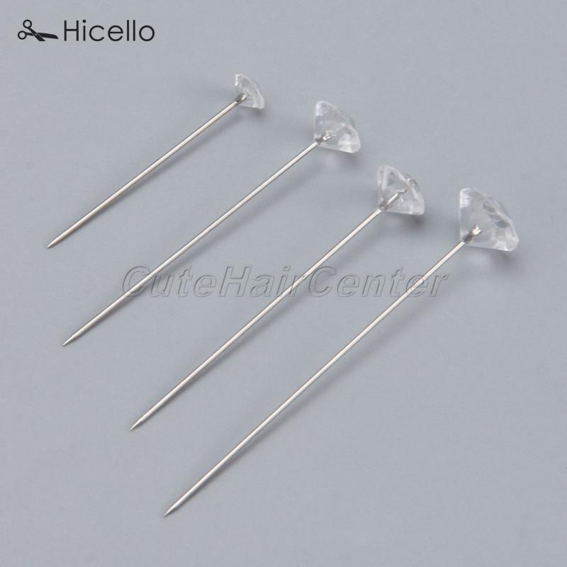 

1 bag Rhinestone Head Pins set DIY Decorative Fixed Needle Sewing Pin Craft Sewing Accessories Shinning Diamond shape Hicello