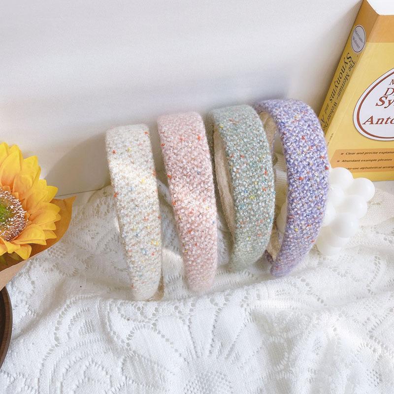 

Snow Flakes Hair Accessories Wide Shiny Weaving Hairbands Braided Headband Hair Hoop Fashion Bands Bezel Headdress