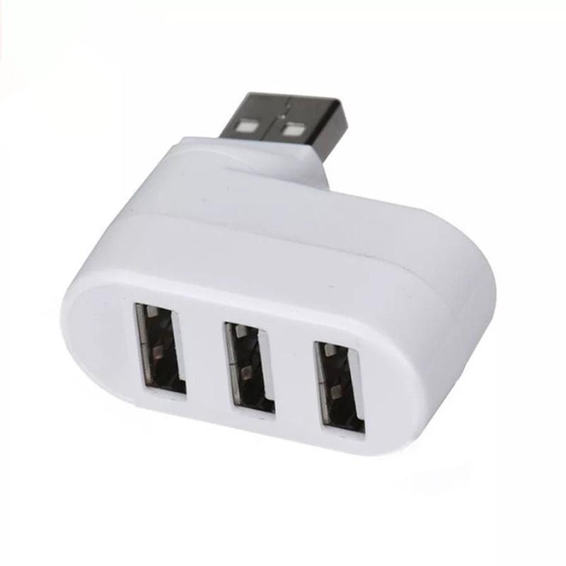 

3-Port USB 2.0 HUB Rotate Splitter Extension Dock USB Hub for PC Notebook FKU66