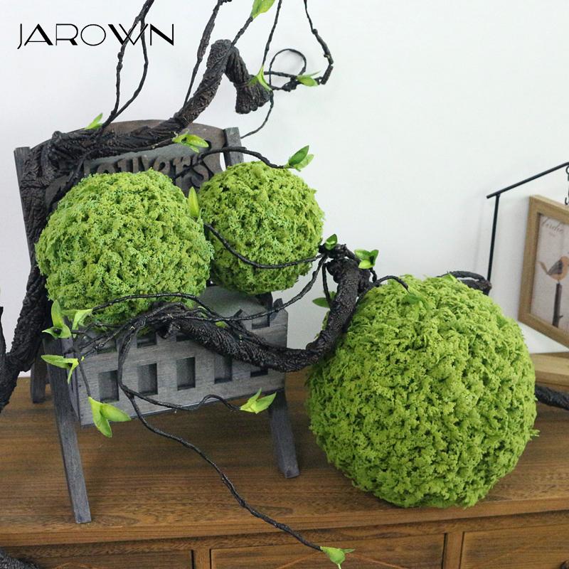 

JAROWN Artificial Plant Milan Ball Simulation Green Moss Ball Grass Party Decoration Set Wedding Scene Decoration, 14cm