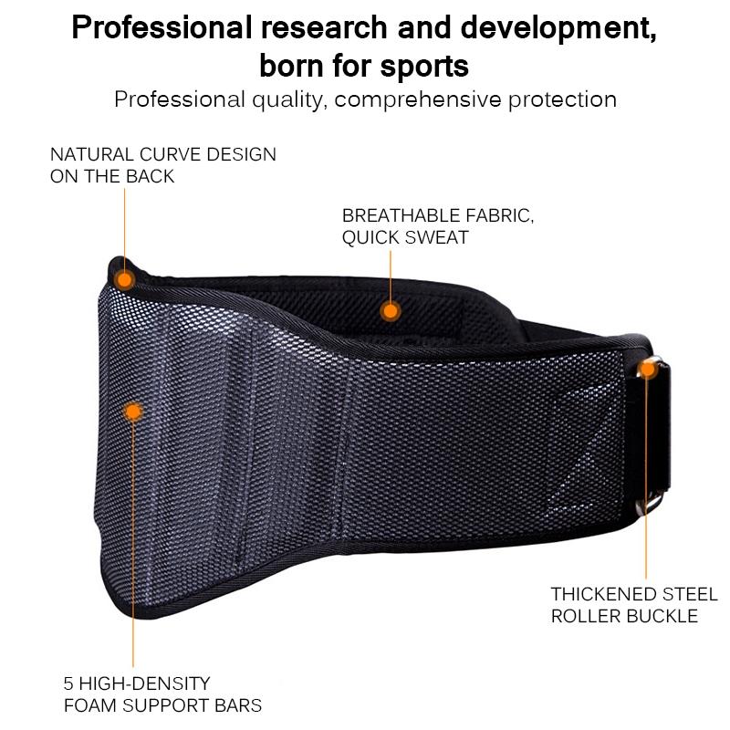 

Adjustable Weightlifting Belt Fitness Bodybuilding Gym Belt Weight Lifting Squat Training Waist Support Weightlifting Equipment, Wrist support