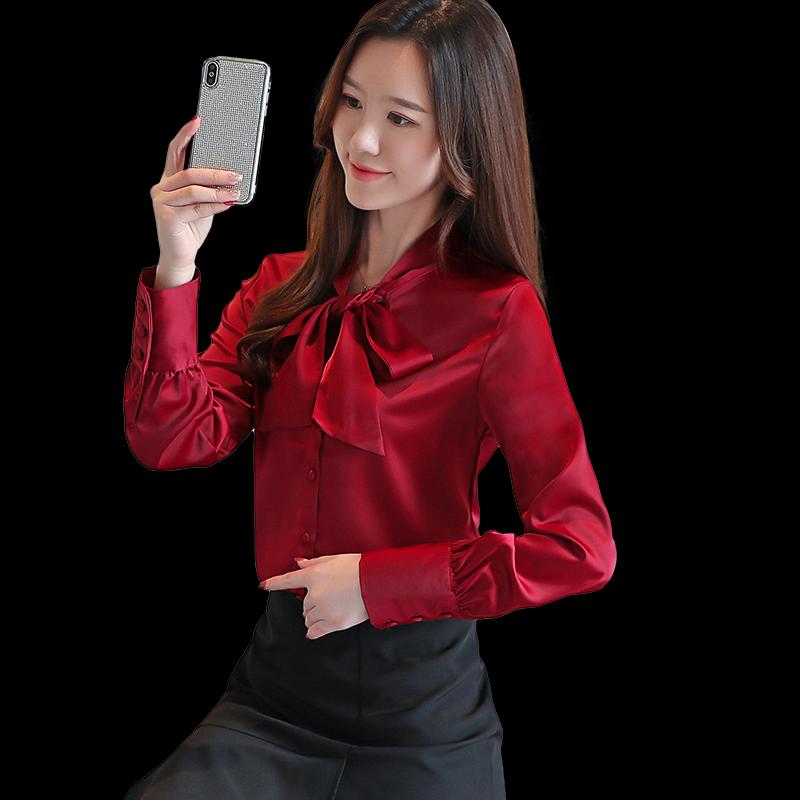 

Fv8503 2021 new autumn winter women fashion casual lady beautiful nice Tops blouse korean women long sleeve shirts, Black