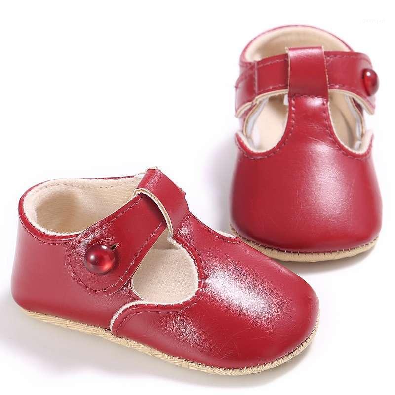 

5 Colors Spring Baby PU Leather Newborn Boys Girls Shoes First Walkers Moccas -18 Months girls1, Red