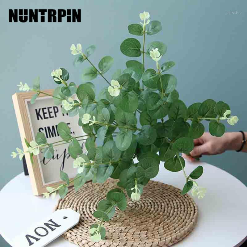 

Artificial Flower 4 Branches Fake Flower with Leaves Home Office Wedding Party Artificial Floral Decor1, 03