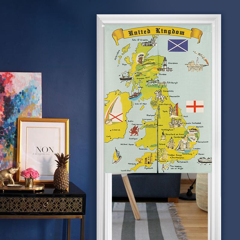 

Nice Curtains Chinese Curtains BeautifulEngland Style Printing,Width 85cm,Length 90cm/120cm,Decorative Living Room Door Curtain, 85x90cm widthxhigh