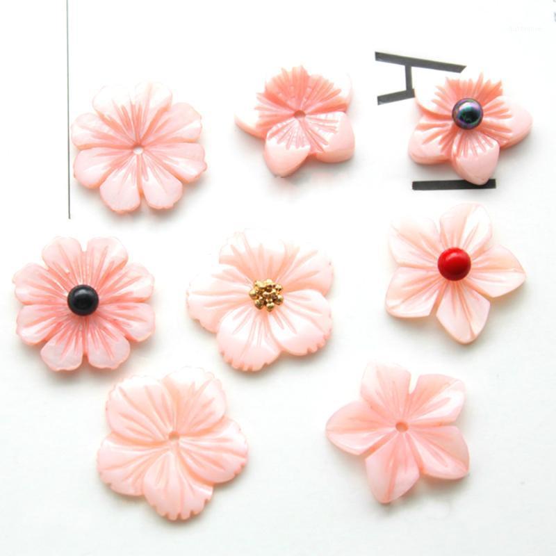 

5pcs Natural Freshwater Shell Carved Flower Loose Beads Fashion Jewelry Making Handmade DIY Earring Hair Clip Brooch Accessorice1