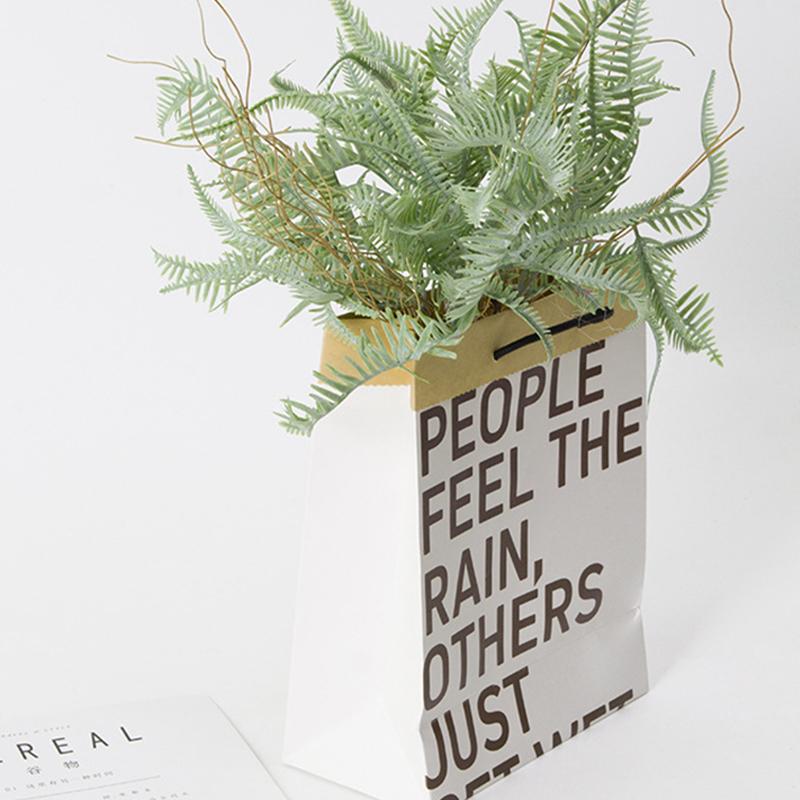 

Suncho Real Touch DIY Green Single Faux Fake Leaves Artificial Plants For Wedding Party Shooting Prop Home Table Decoration, Without vase