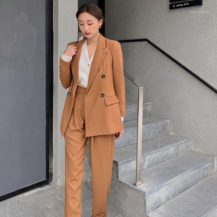 

Women' 2 Pieces Office Blazer 2020 Autumn Suit Slim Fit Work Suits for Women Blazer Jacket and Long Pant Suits1, Watermelon red