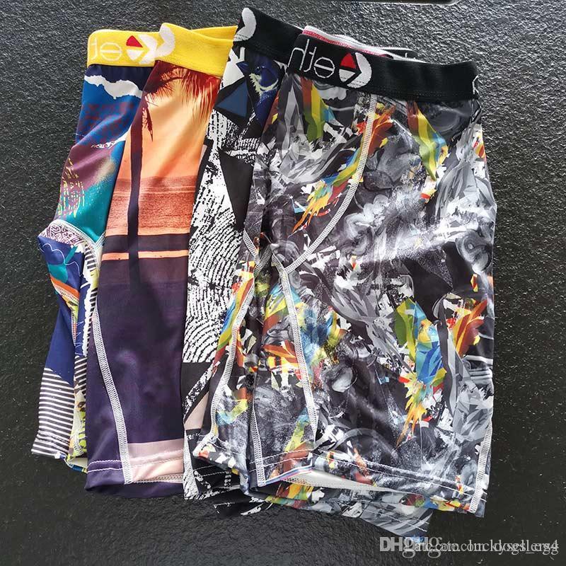 

In Stock 3D Print Breathable Men Underwears Soft Mens Boxers Brief Letter Underpants For Men Sexy Male Shorts Boxer beach pants Quick Dry, Random colors
