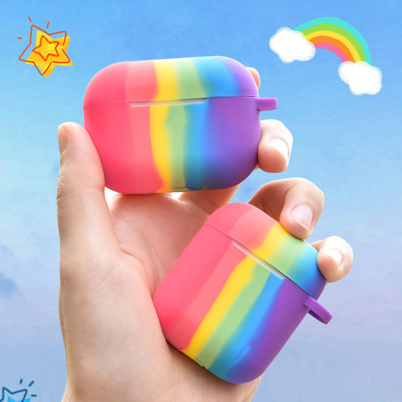 

for rainbow Airpods Pro Case Luxury Gold Plated for rainbow Apple Airpods Case