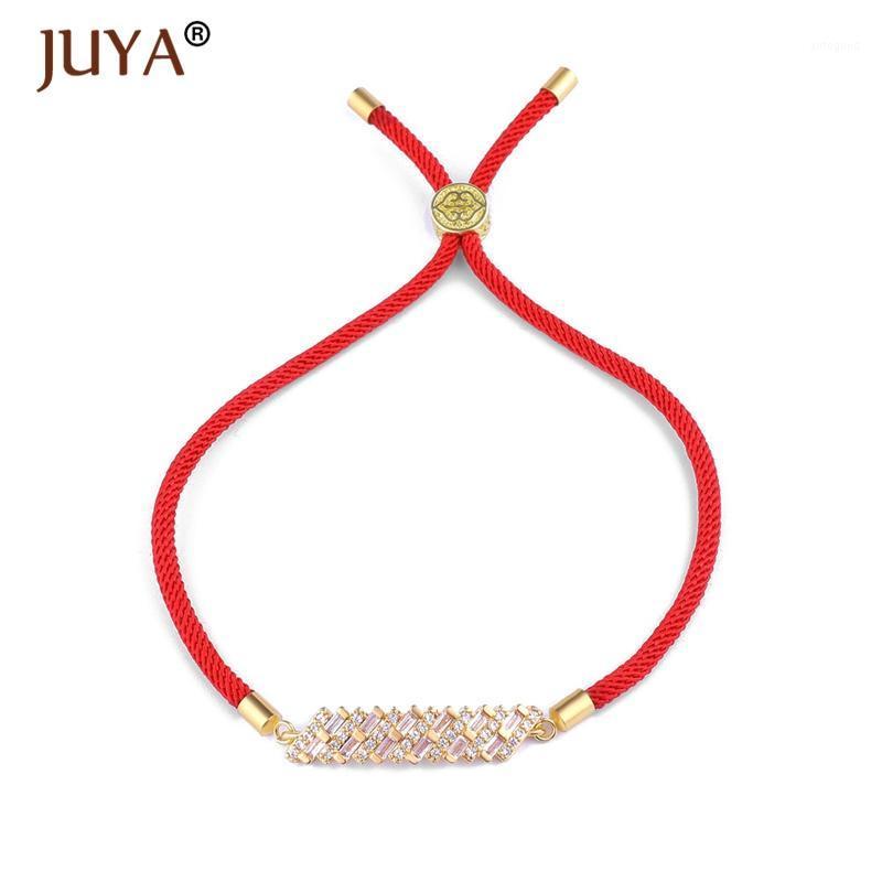 

Charm Bracelets Luxury Zircon Crystal Long Pendant Bangles Women Fashion Summer Adjustable Red Rope Bracelet Pulseira Pulseras1