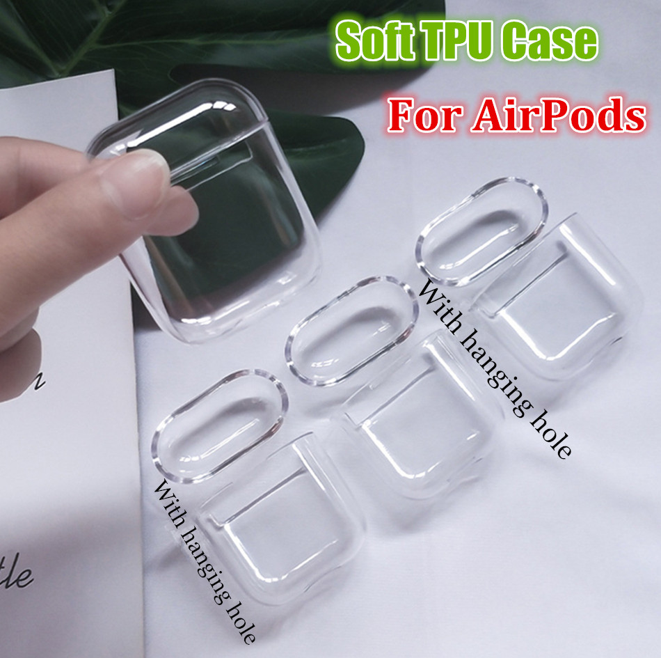 

Soft TPU Clear Case For Airpods 1 2 3 Charging Box Earphones Case Coque DHL Shipping