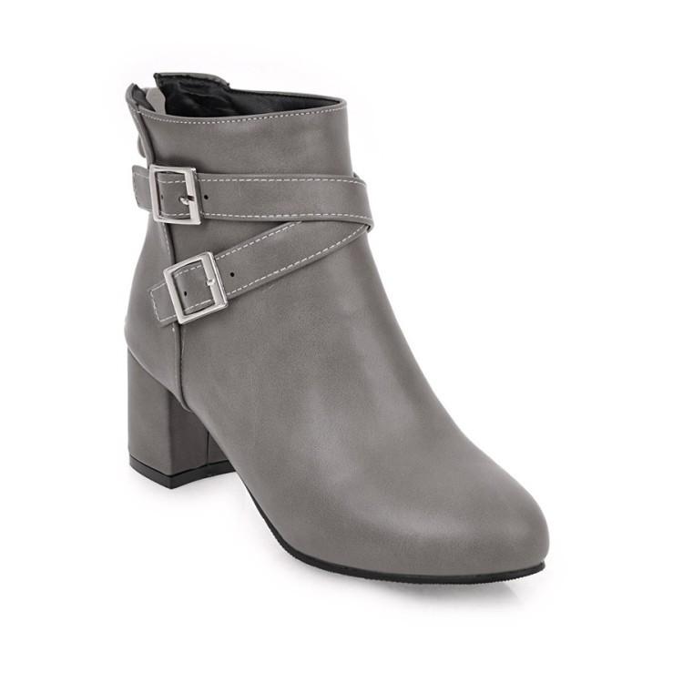 

Round Toe Boots Women's Rubber Shoes Rain Luxury Designer Winter Footwear Boots-Women Rock Fashion Mid Calf Ladies 2020