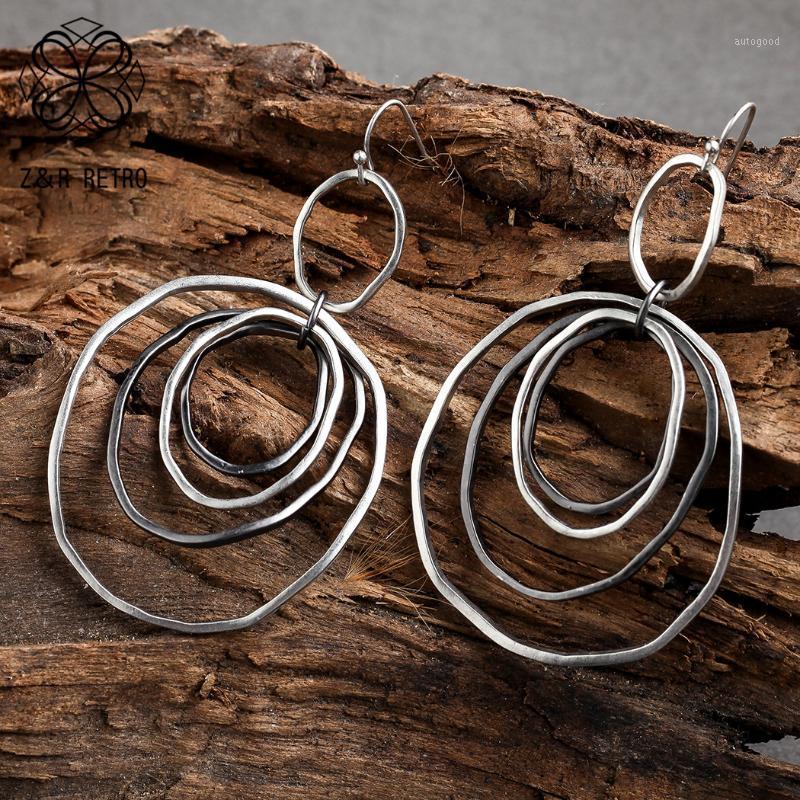 

Dangle & Chandelier Selling Vintage Earrings For Women Earring Fashion Hanging Circle Statement Simple Party Wedding Gift1