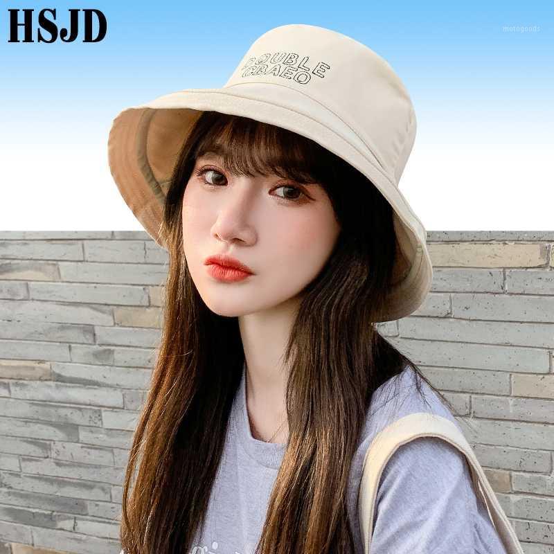 

New Women Summer Wide Brim Foldable Cotton Sun Hats Hepburn Hat Beach Anti-UV Bucket Caps Fashion Female Panama Fisherman's hat1, Yellow