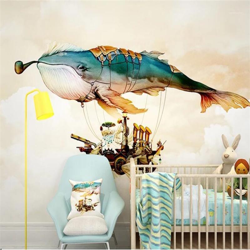 

Photo wallpaper cartoon children room bedroom bedside mural wallpaper background for walls 3 d1