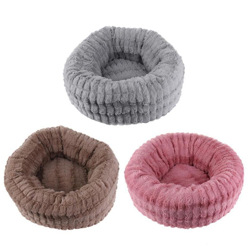 

Pet Warm Bed Washable Cushion for Small Medium Kitten Cat House Sleeping Bag Dog Sofa Detachable Plush Lounger Winter Round Mats