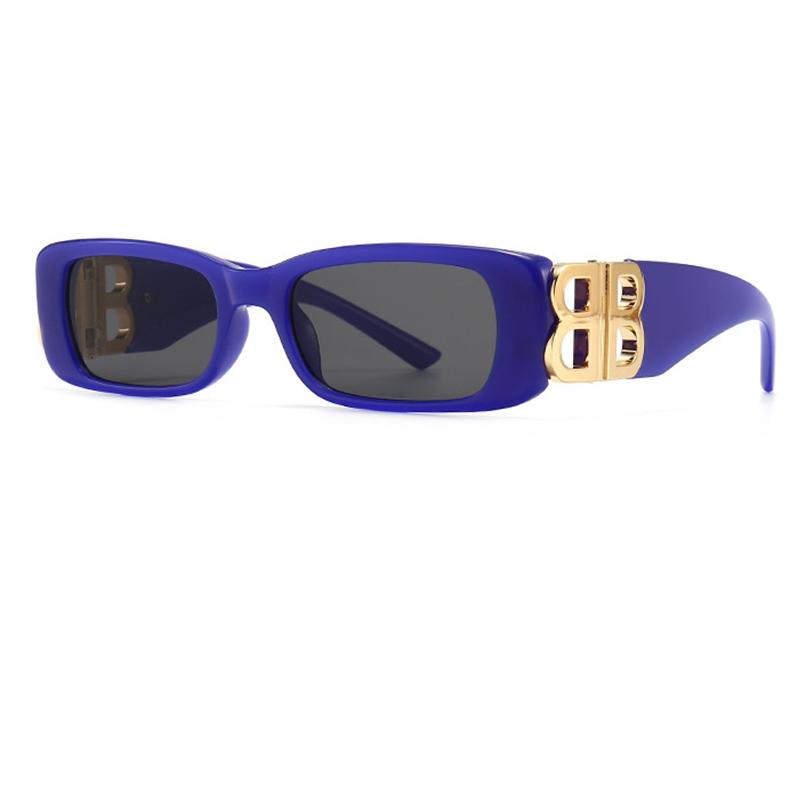 

Sunglasses Brand Woman 2021 Retro Small Blue Square Shades For Women Vintage Men Trendy Eyewear UV400