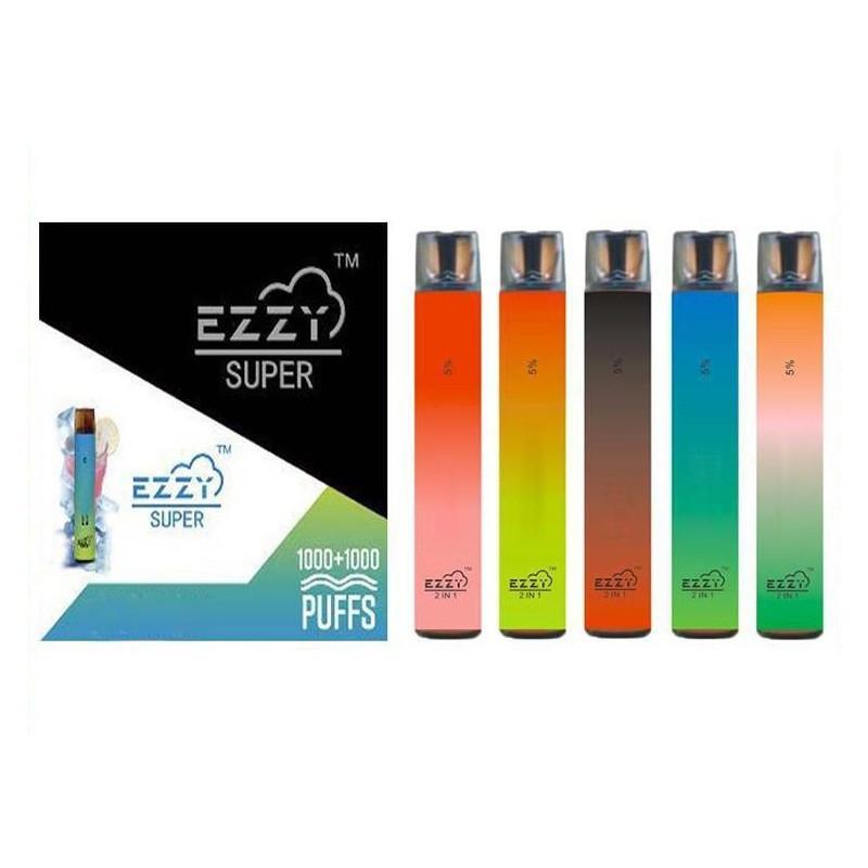 

Plus Vape Super Puffs In 900mah Design 2000 Original With 1 Batterry 6.5ml Pod Ezzy 2 PK Lux Air Bar Puff Bar Disposable Eslac