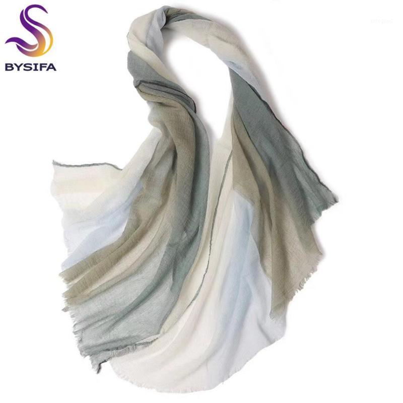 

Scarves 2021 Ring Cashmere Wraps Women Fashion Elegant Gradient Pure Long Scarf Shawl Beige Grey Warm Soft Scarf1