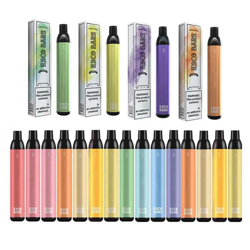 

Esco Bars Disposable E cigarettes 2500 Puffs Vape Pen 1000mAh Battery Pod Device 6ml Pre-filled Oil Pods Vaporizers Cake Escobar Air Lux Bar