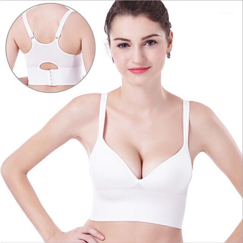 

Imcute 2020 New Women Sports Bra Racerback Seamless Wireless Bras Sleep Top Tank Female Sport Bra Push Up Sports Bras 4 colors1, White