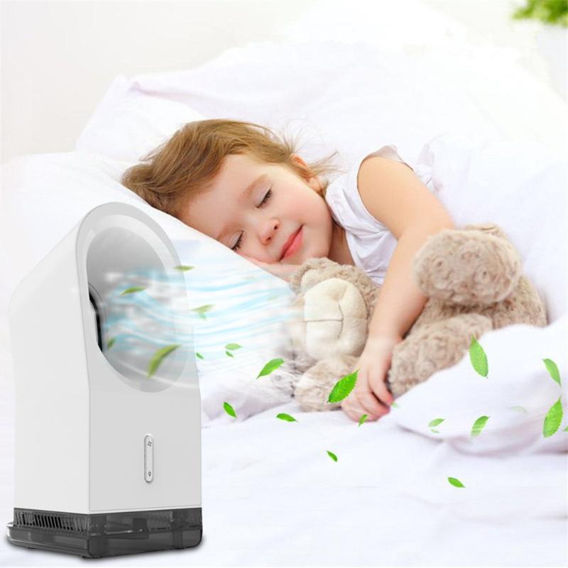 

Fan Leafless Fan Multifunction USB With Atmosphere Night Light Cooling Desktop Office Portable Cooler #YL5