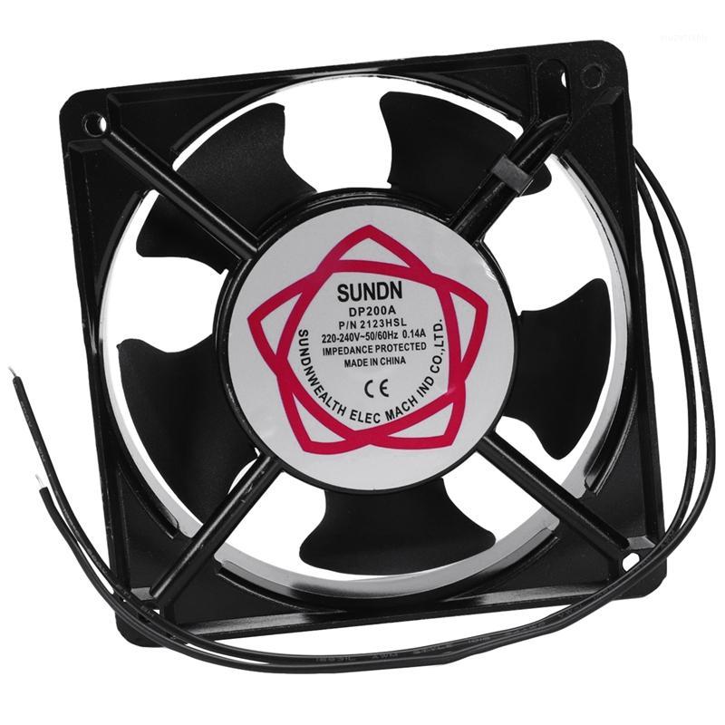 

120x120x38mm 5 Blades Metal Frame Axial Flow Cooling Fan AC 220/240V 0.14A 22W1