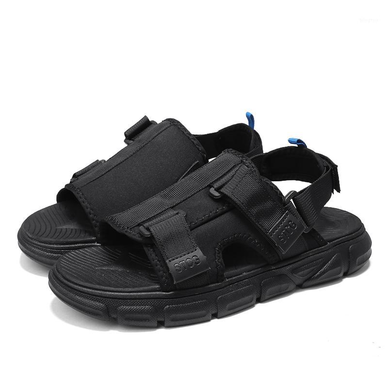

uomo men size transpirables man zandalias classic 2020 for shoes de sandles sandali leather beach sandalsslippers hombre sport1, Black
