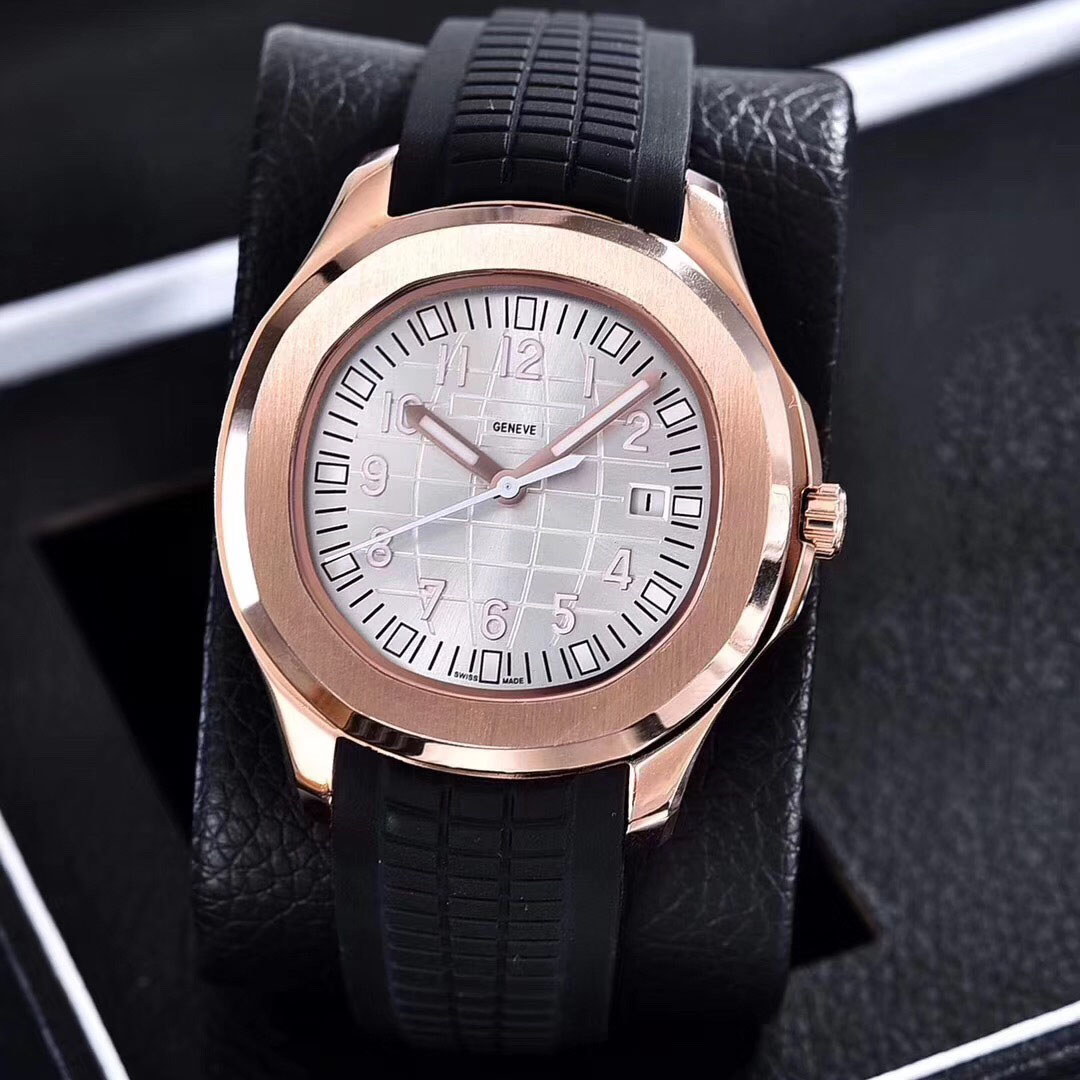 

2022 New mens watches Automatic movement stainless steels comfortable rubber strap original clasp sapphire glass Super luminous montre de luxe, Sapphire crystal